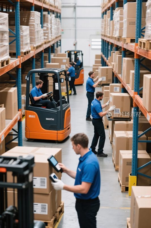 仓库货物搬运作业场景