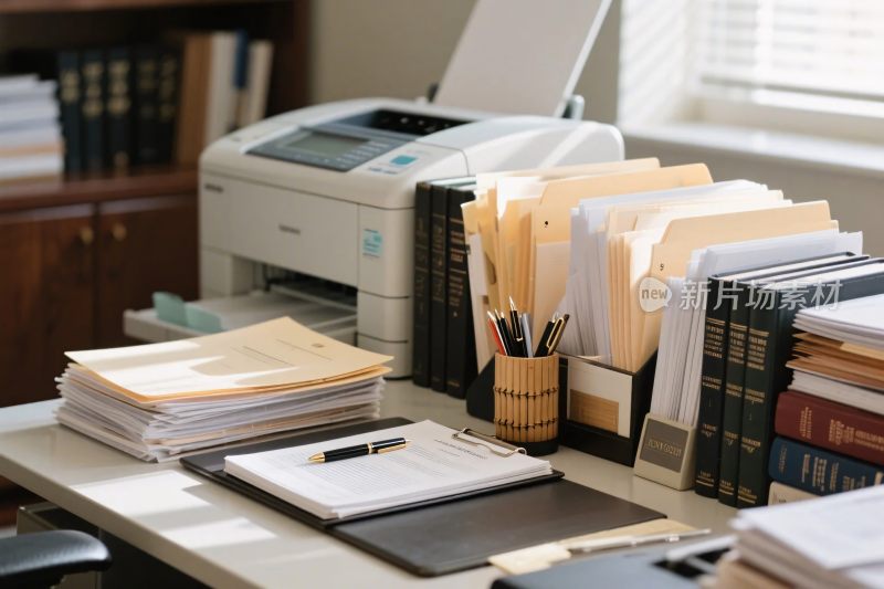 办公室桌面办公场景