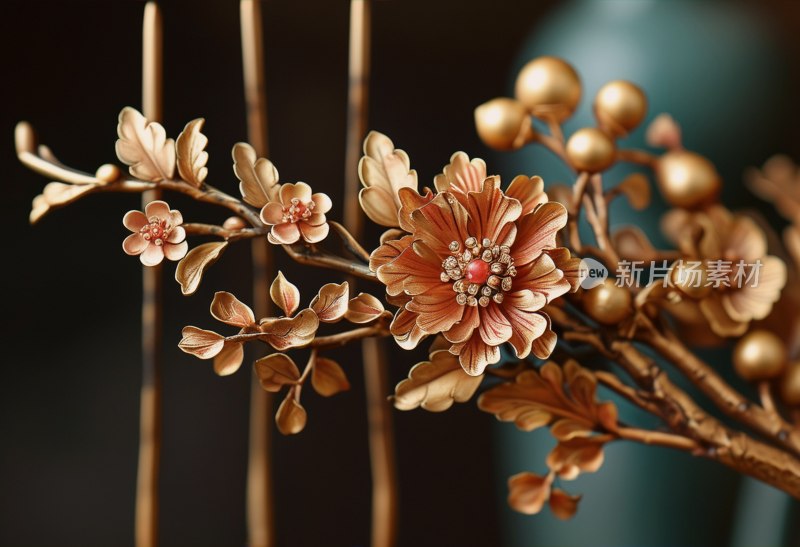 古发簪工艺特写