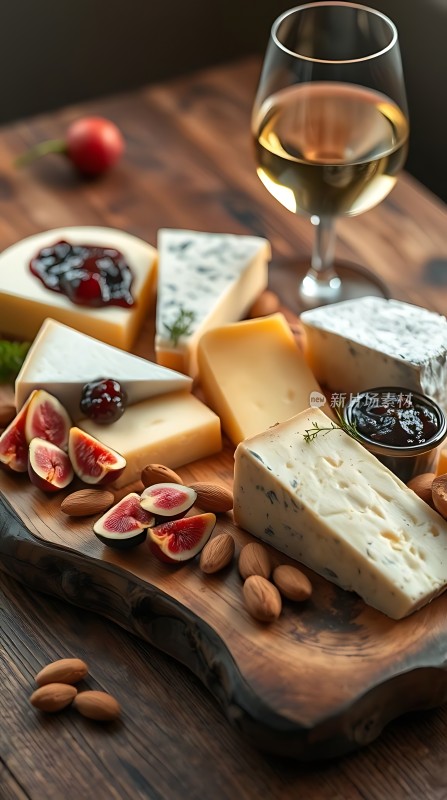 美酒奶酪拼盘享受生活的小确幸