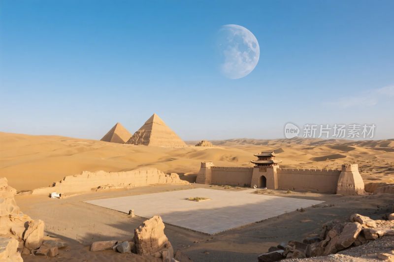 埃及金字塔沙漠遗址