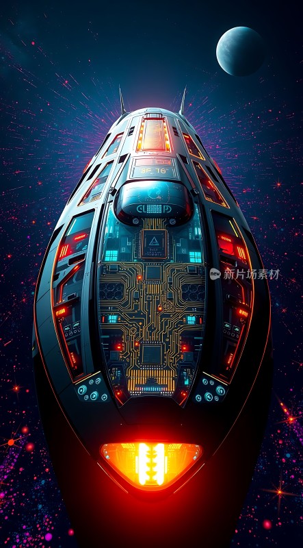 星际飞船探索未知宇宙