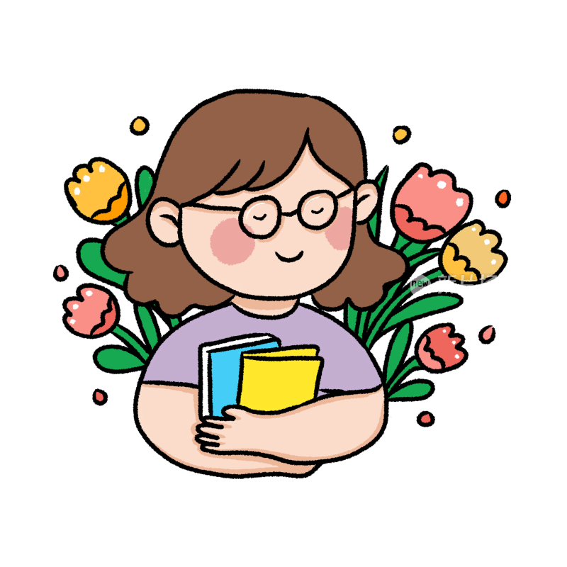 可爱的女老师插画