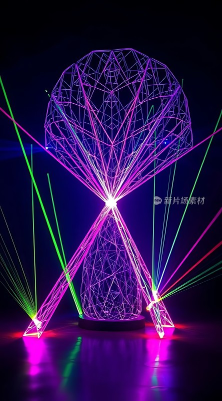 光束交织的艺术装置