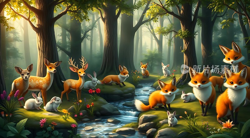 森林里的和谐共处