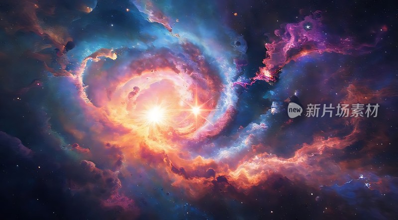 宇宙漩涡星云奇观