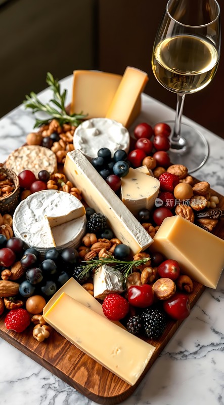 美酒奶酪拼盘