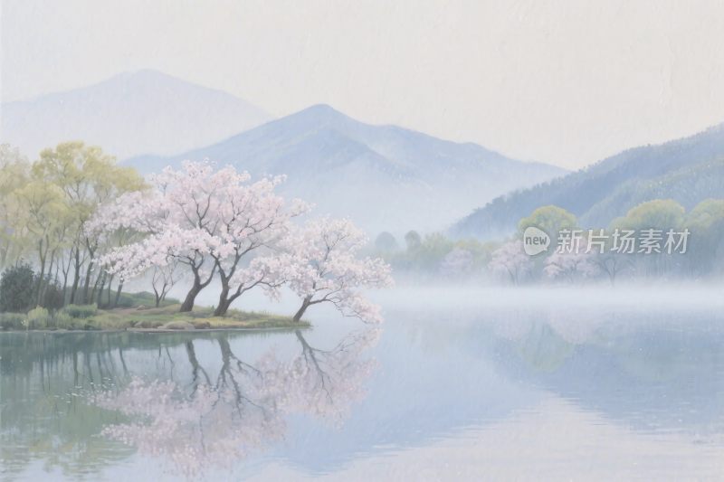 春日山水湖景
