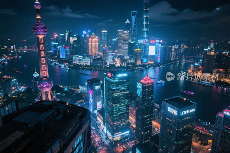 上海陆家嘴夜景