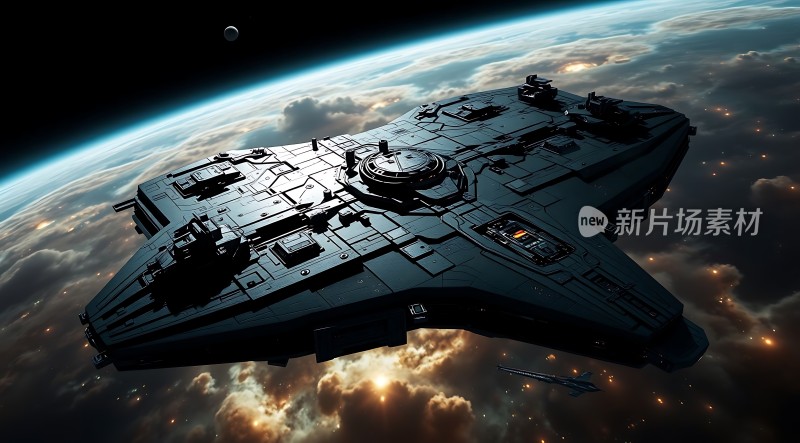 星际飞船遨游宇宙