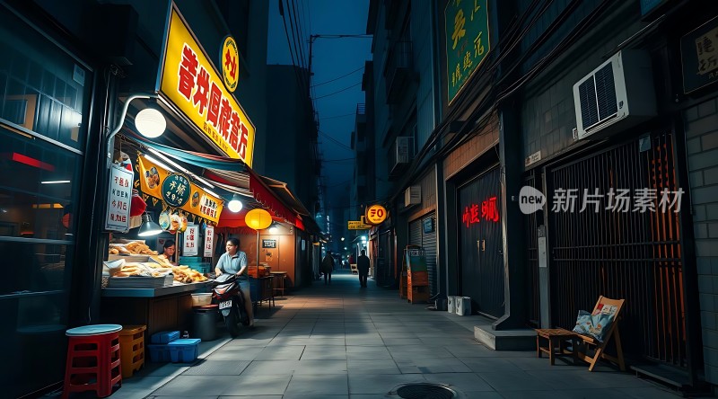 夜幕下的街头美食人生