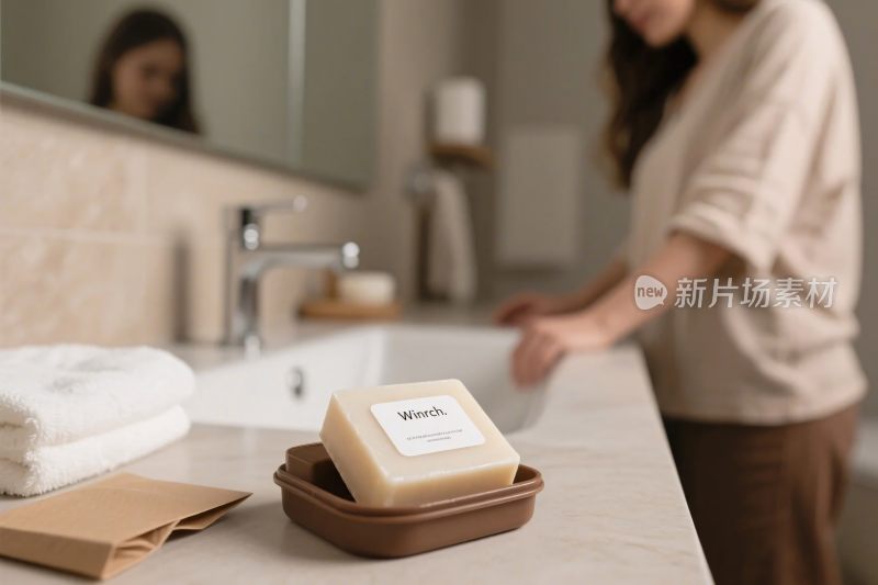 浴室洗手台清洁场景