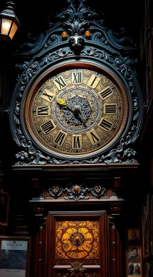 古铜色时钟映照着岁月的光辉 古铜色时钟映照着岁月的光辉