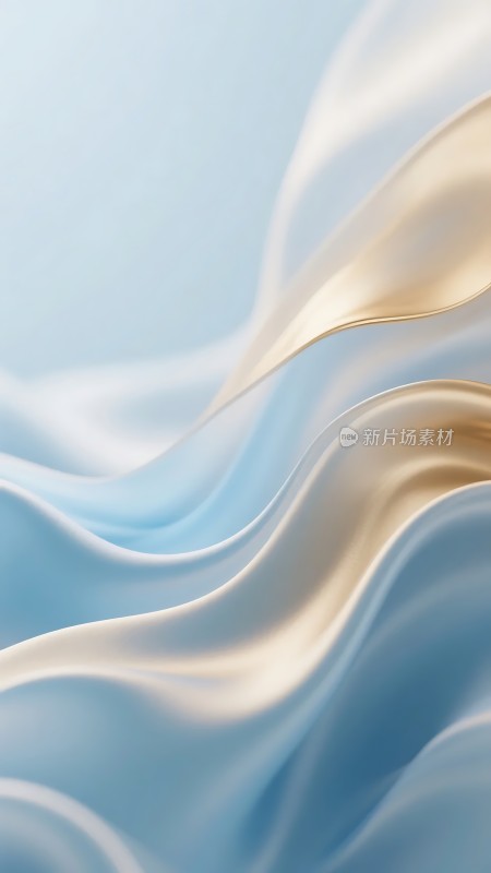 丝滑蓝金交织之美
