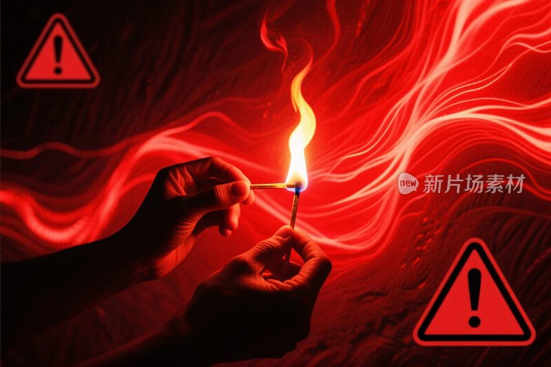 打火机点火警示画面