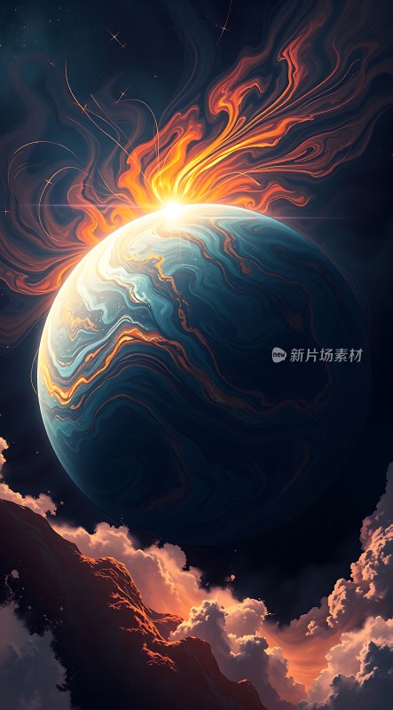 宇宙奇观星云与行星