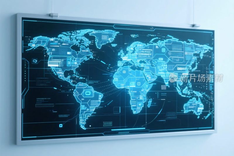 数字化世界地图界面