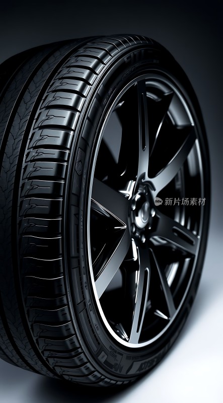 黑色轮胎与轮毂的结合展现独特魅力