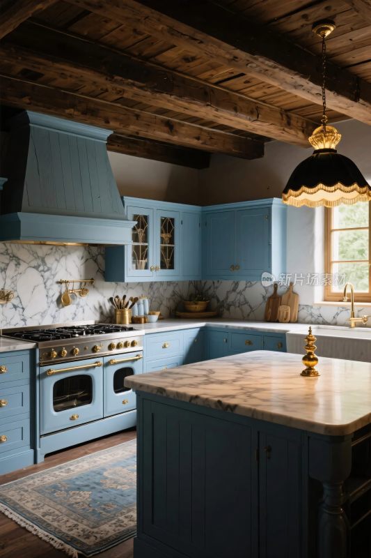 复古风格厨房实景