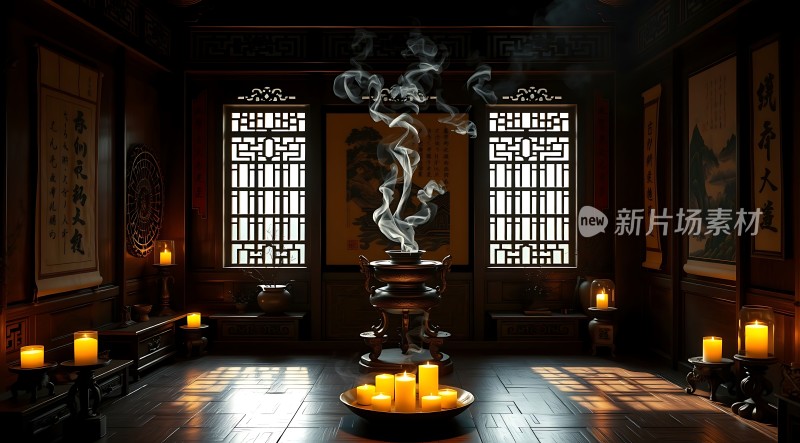 古香古色室内场景