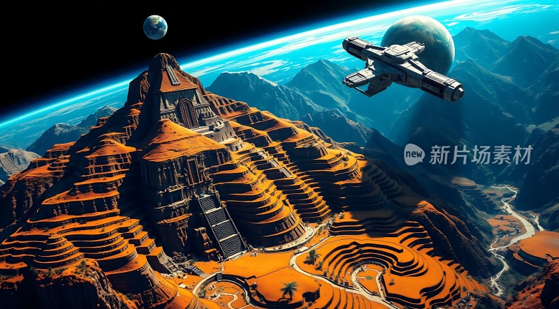 太空飞船探索外星文明