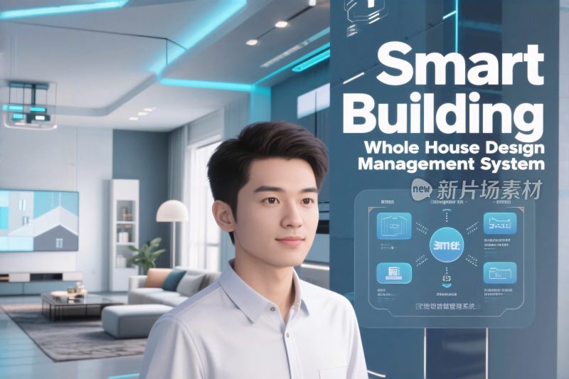 智能家居宣传插画