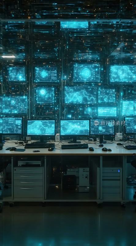 科技感十足的监控中心