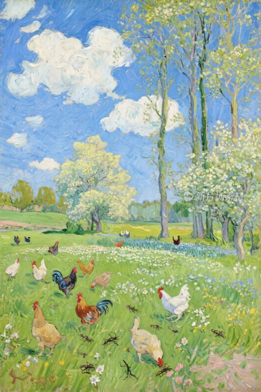 乡村田园风景画