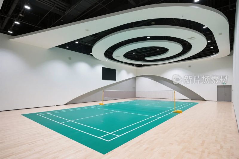 室内羽毛球场地景观