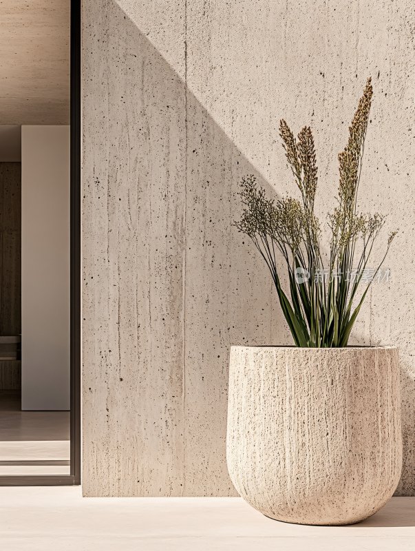 室内陶罐绿植装饰场景