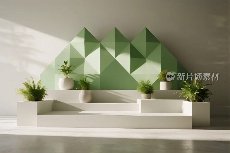 现代简约室内绿植陈设