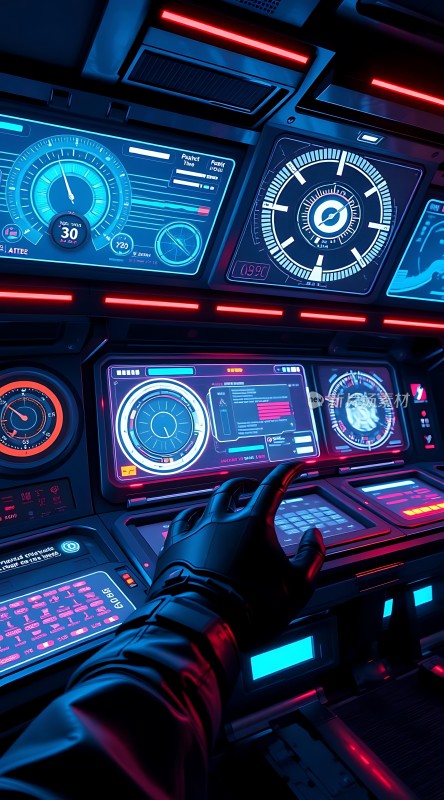 未来驾驶舱操作界面