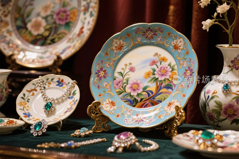 精美瓷器陈列展示