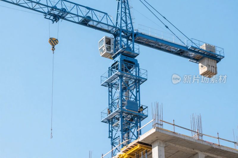 建筑工地塔吊施工