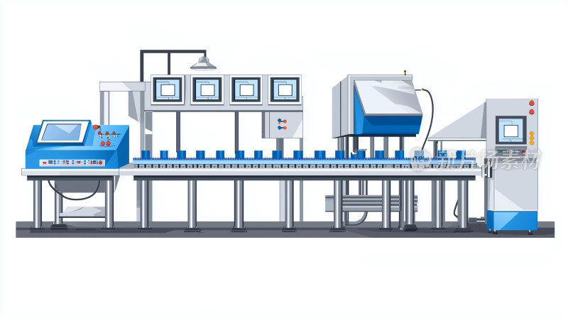 高科技制造设备的工业生产线工业4.0