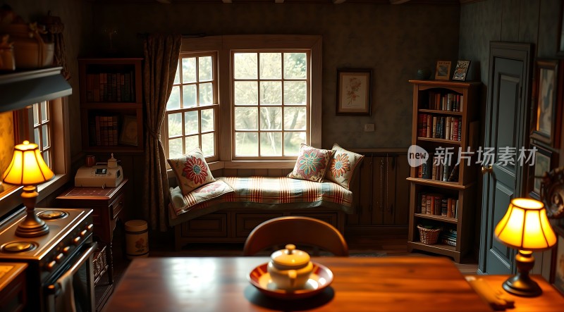 温馨小屋舒适角落静谧时光