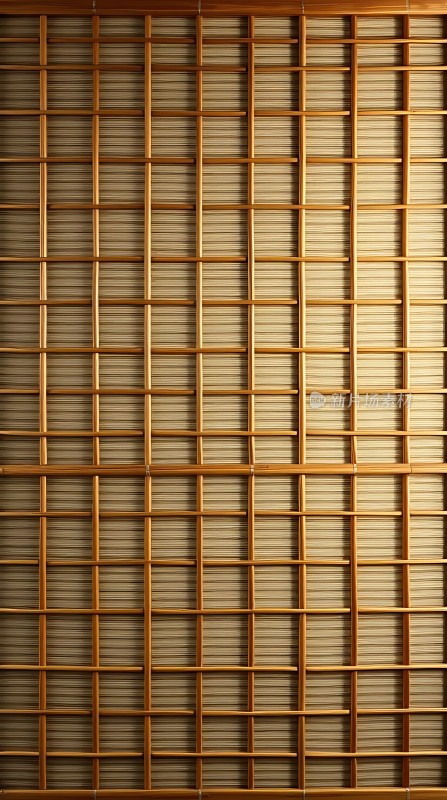 竹编格子背景墙