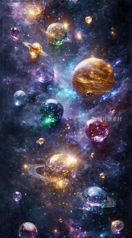 宇宙幻境星河璀璨行星闪耀