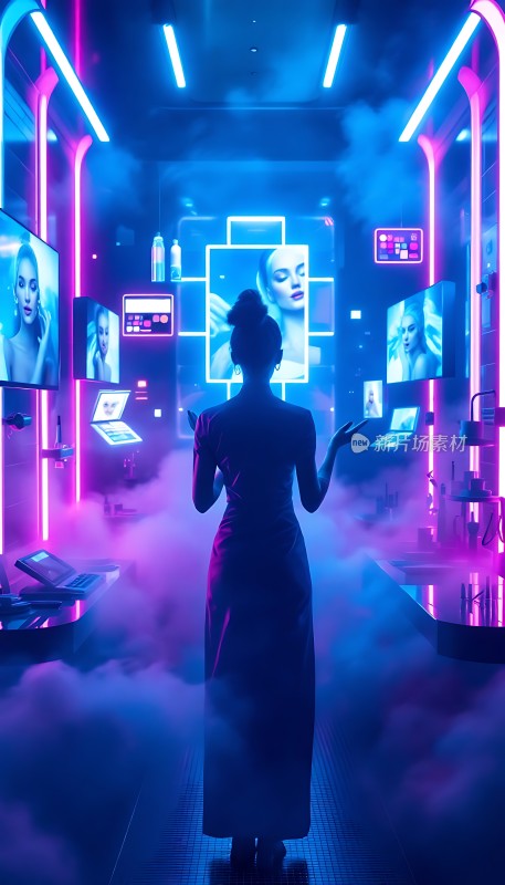 霓虹科技未来世界