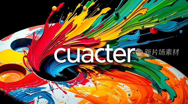 色彩风暴颜料爆炸的艺术盛宴