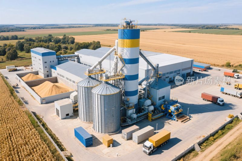 工业厂区航拍图