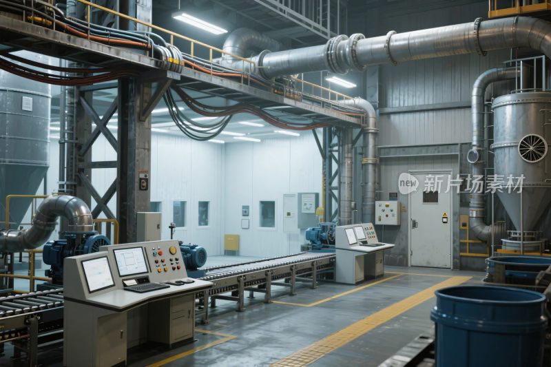 工业厂房内部空间