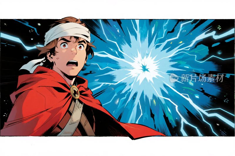 动漫角色能量特效图