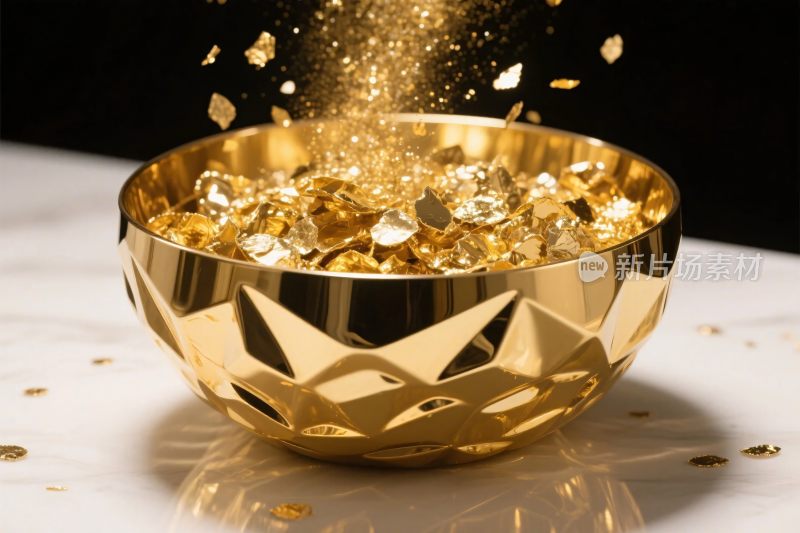 金色水晶碗星屑