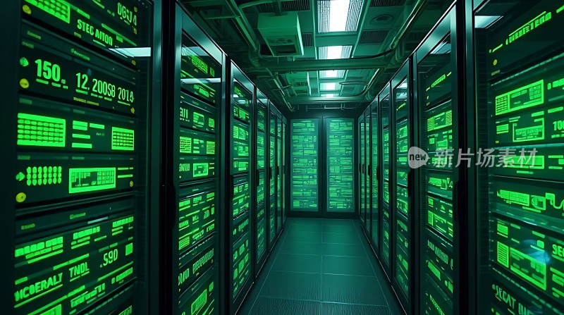 绿色数据中心的未来科技感