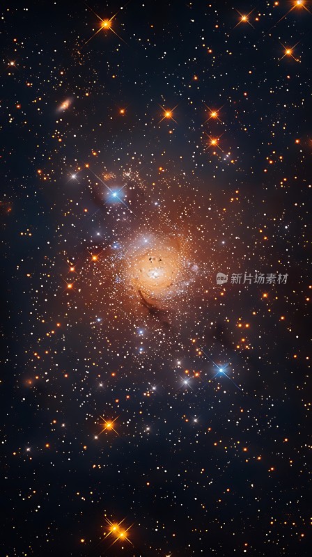 宇宙星河璀璨银河系中心闪耀