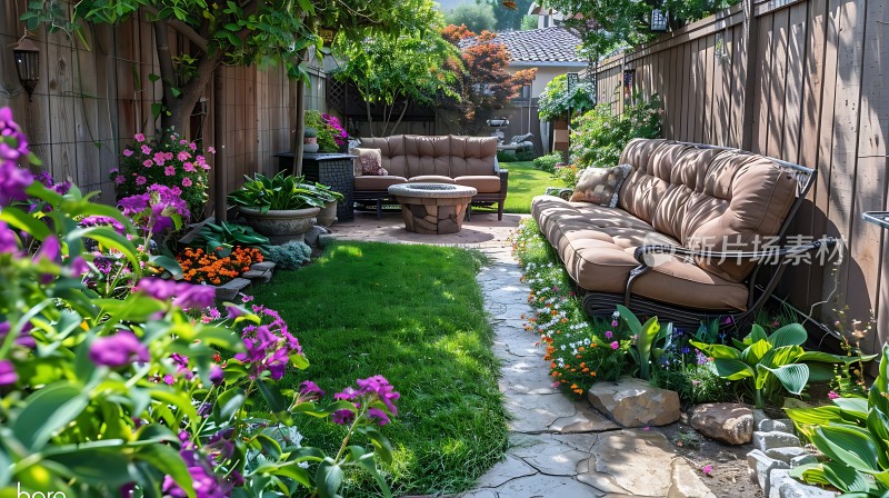 阳光午后花园休闲时光