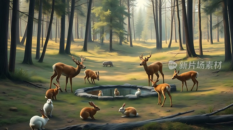 森林里的和谐共处