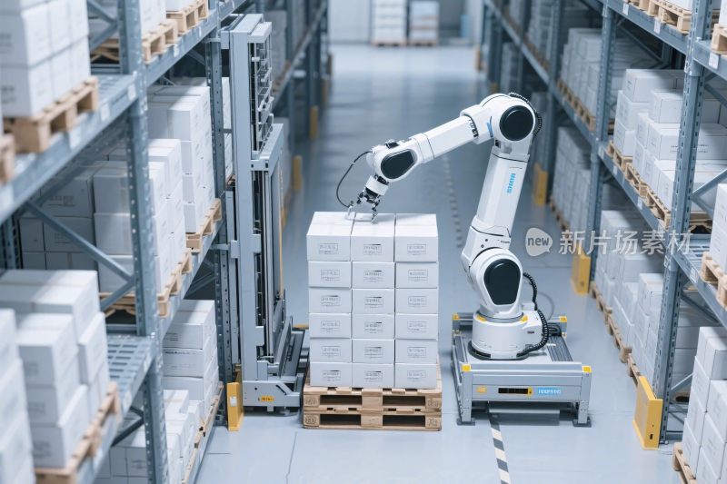 自动化仓库机器人作业