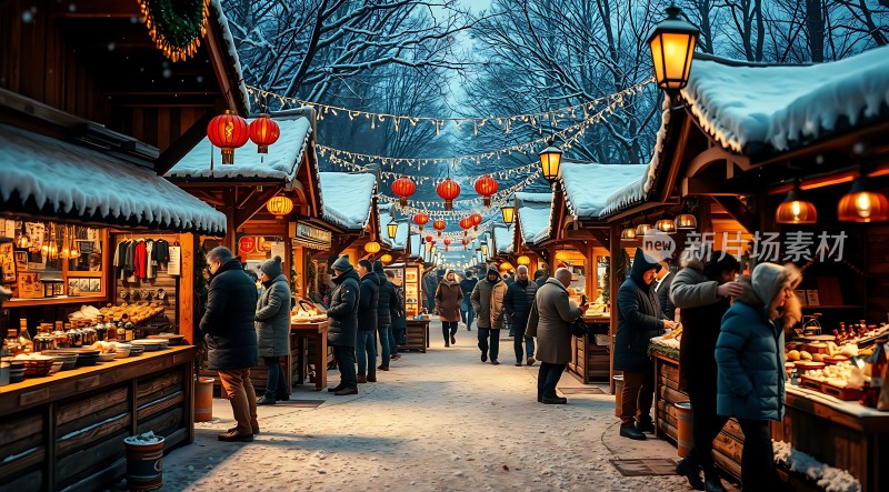 冬日集市暖意融融